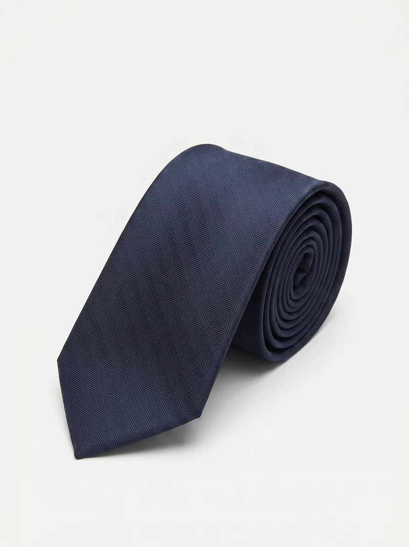 Cravatta cerimonia uomo 8cm elegante - Blu