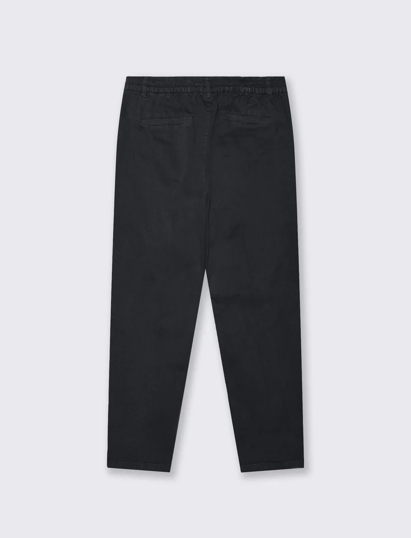 Pantaloni Chino Jogger in Twill Elasticizzati - Blu