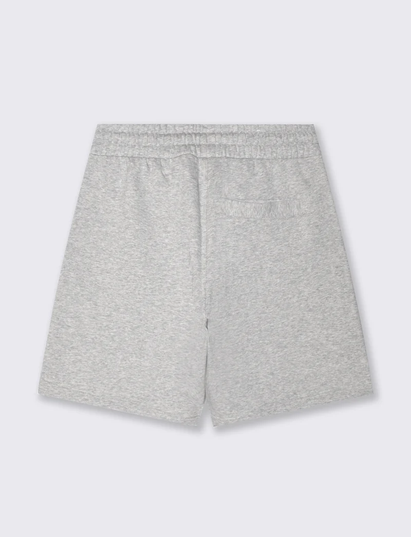 Bermuda in felpa con vita jogger - Grigio mel.
