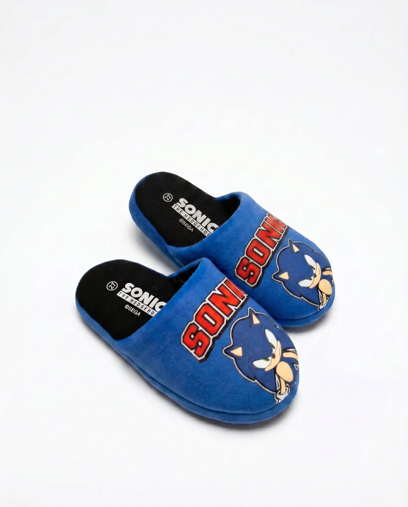 Pantofola Sonic© blu per bambini - Blu