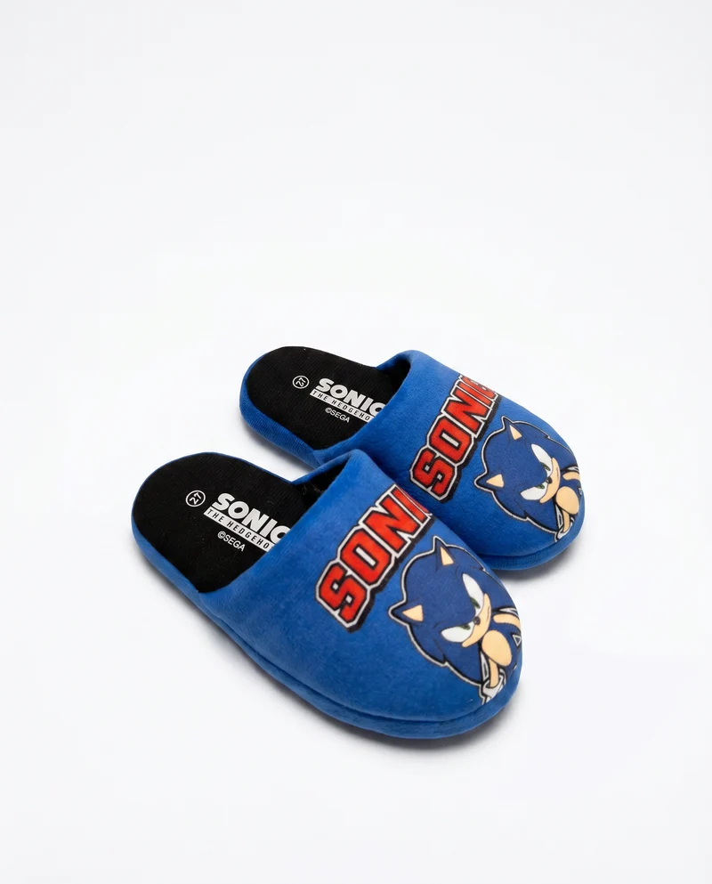 Pantofola Sonic© blu per bambini - Blu