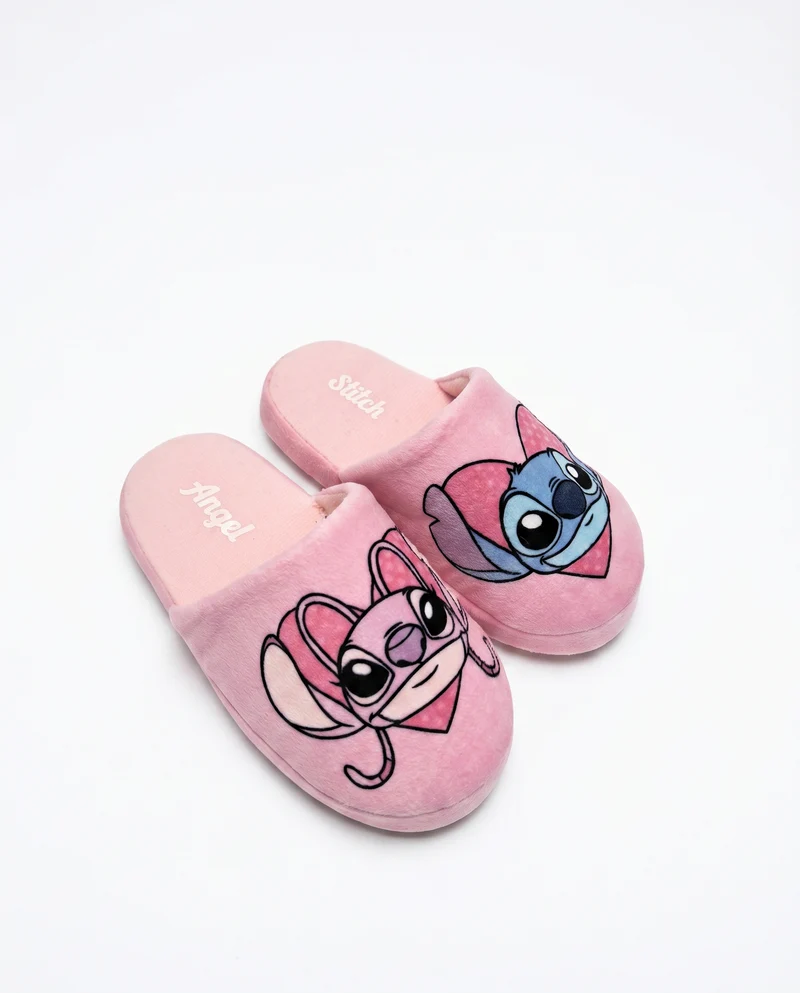 Pantofola rosa Stitch&Angel© per bambina - Rosa