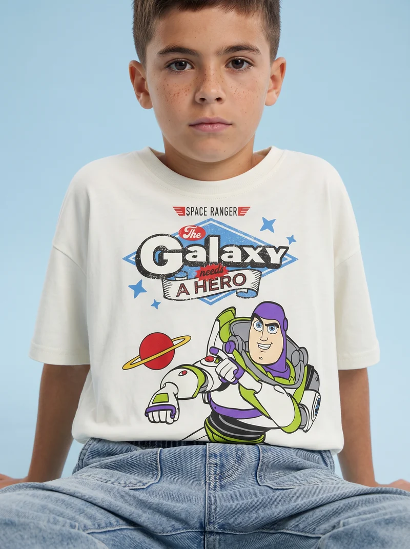 T-shirt bianca girocollo Toy Story - Bianco latte