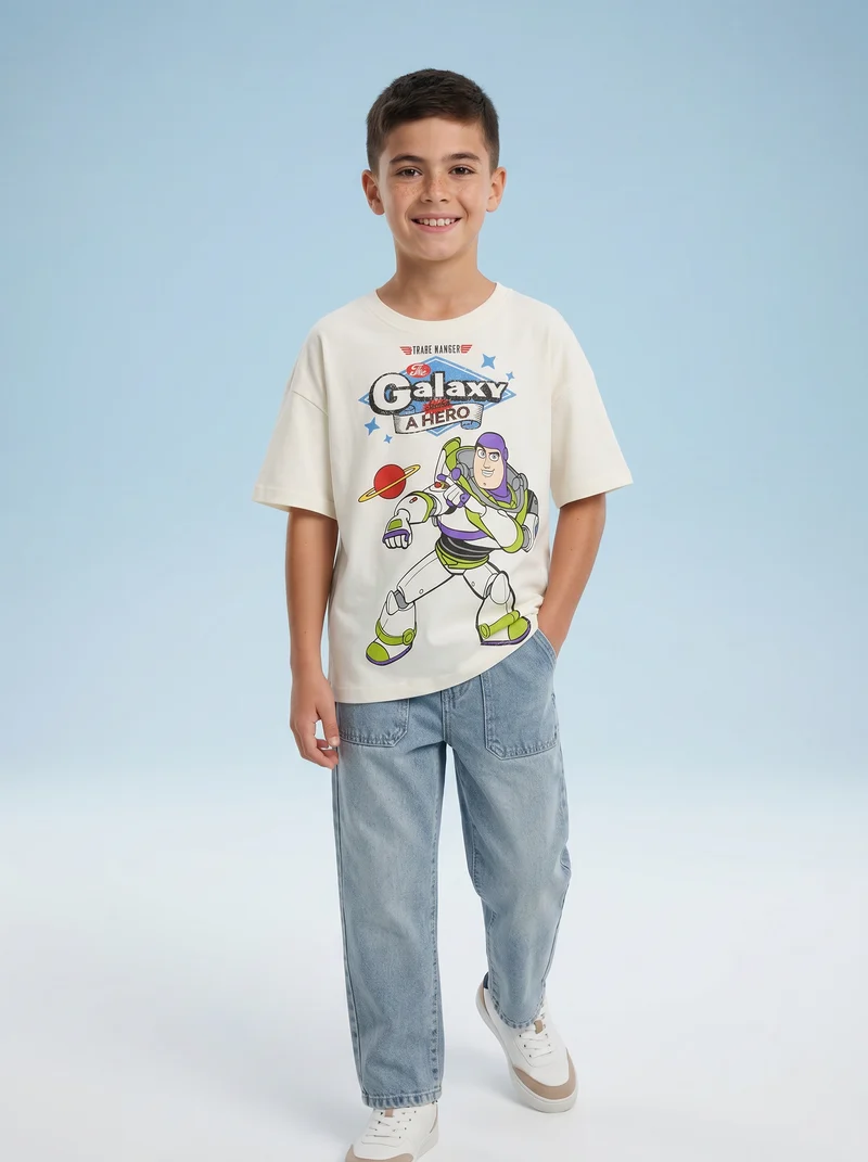 T-shirt bianca girocollo Toy Story - Bianco latte
