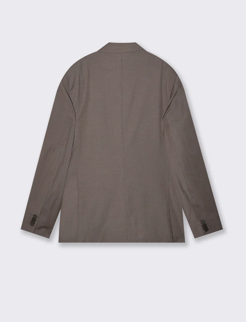 Blazer Doppio Petto Formal Fit Elegante - Antracite melange