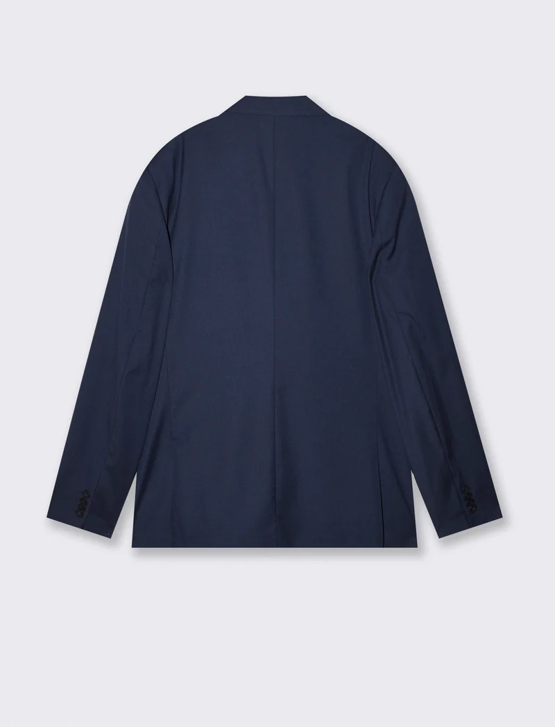 Blazer Doppio Petto Formal Fit Elegante - Blu