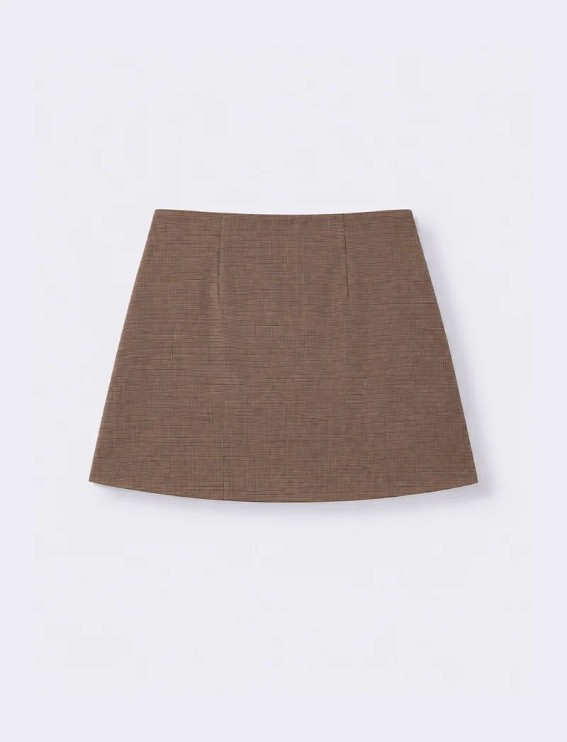 Gonna con pieghe laterali elegante - var 1