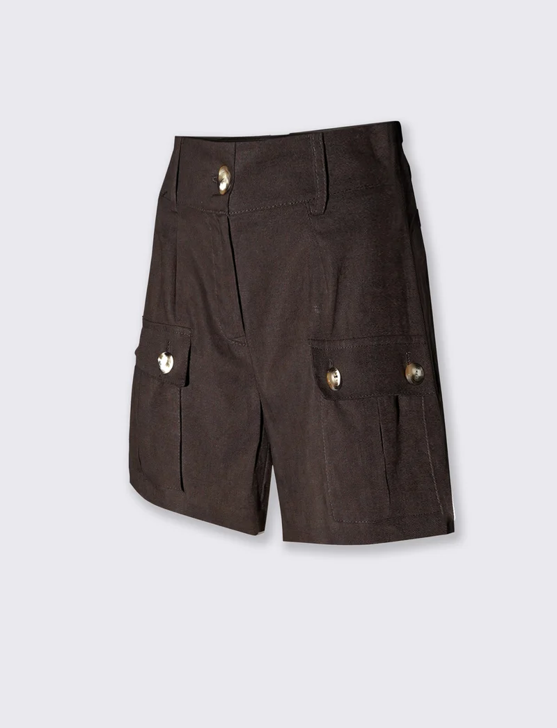 Shorts cargo donna con tasche frontali - Caffe'