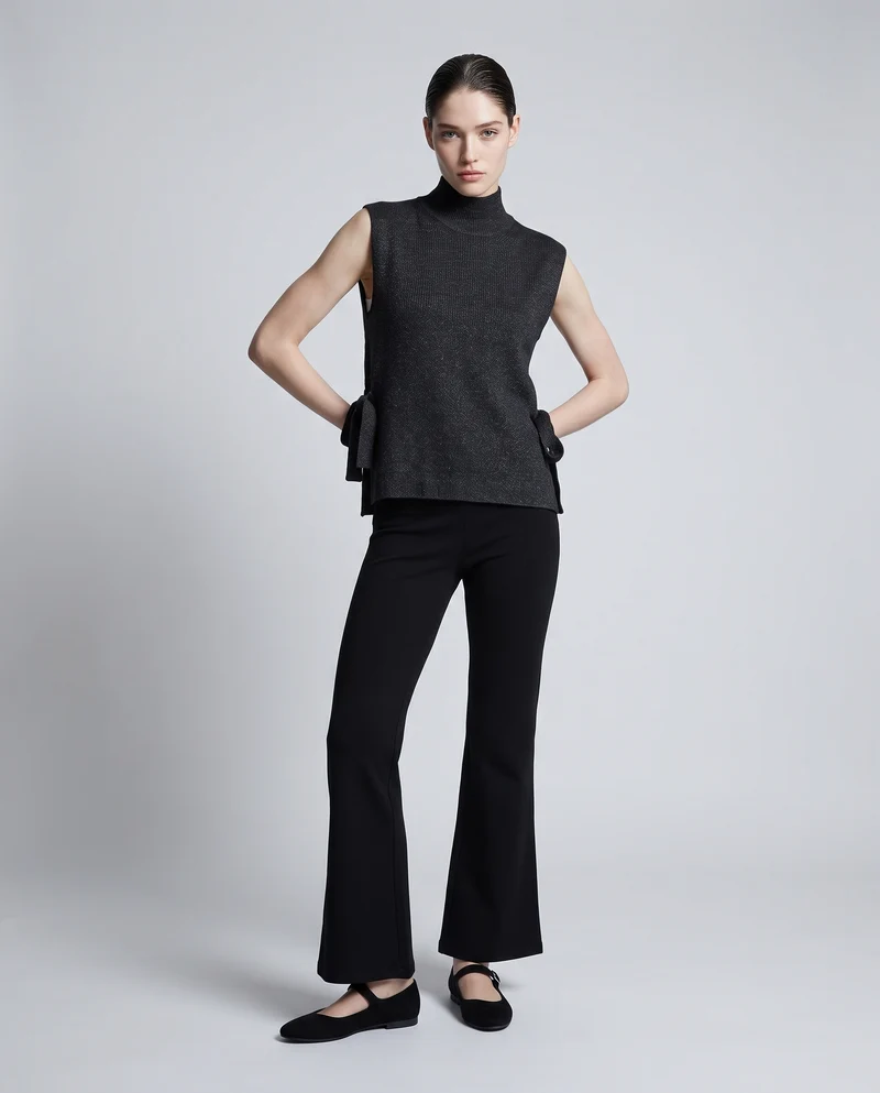 Fuseaux flare: stile e comfort unici - Nero