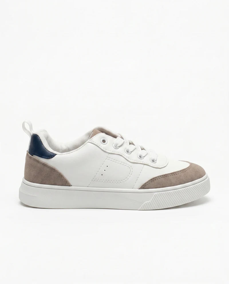 Sneakers bianche con inserti da bambino - Bianco