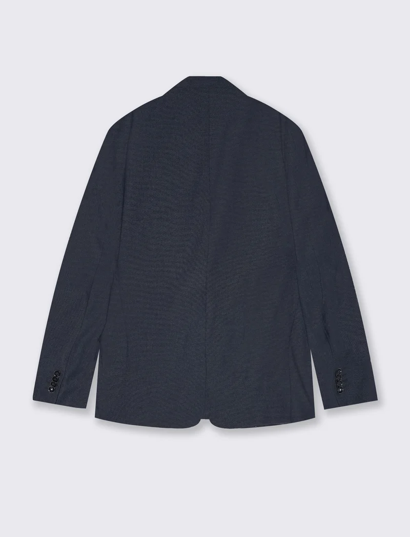 Blazer Formal Fit con Dettagli Eleganti - Blu