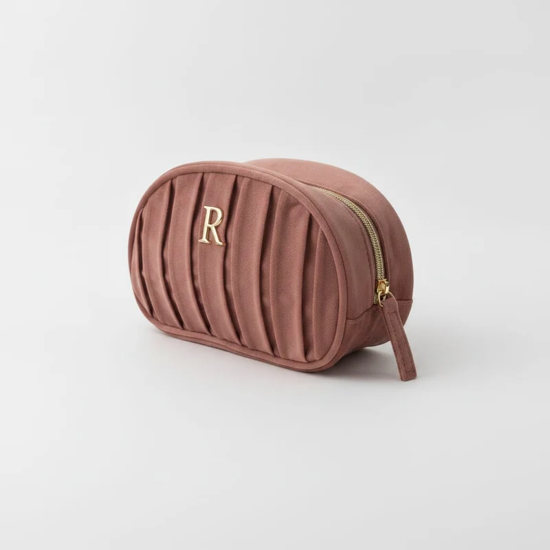 Necessaire in velluto con lettera - Var 6