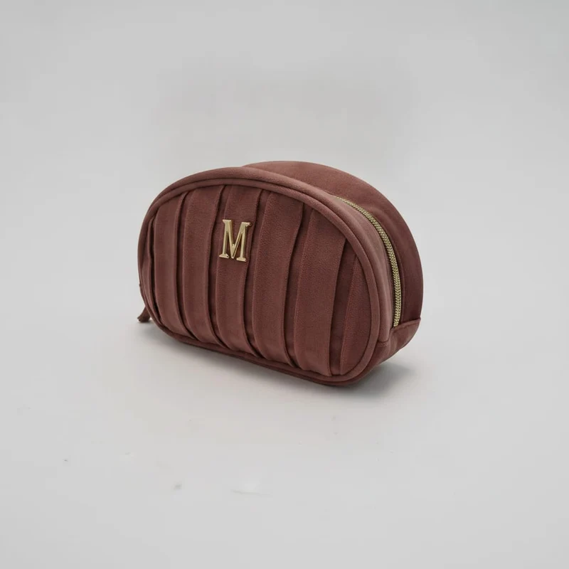 Necessaire in velluto con lettera - Var 5