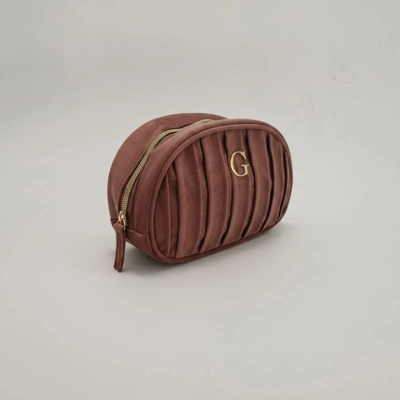 Necessaire in velluto con lettera - Var 4
