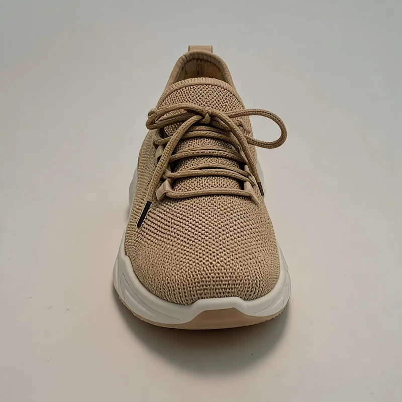 Sneakers running da in tessuto tecnico - Beige