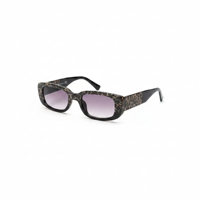 Occhiali bicolor leopardati per bambina - Nero
