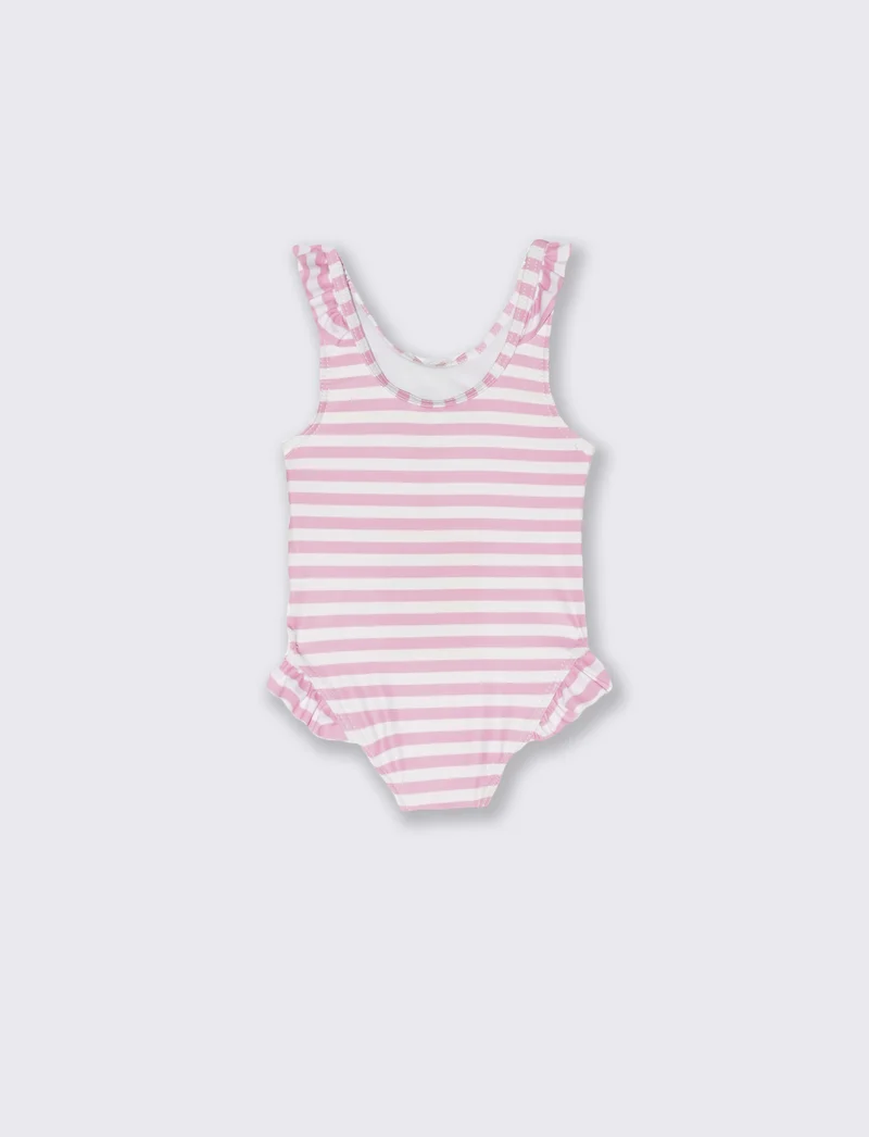 Costume intero Hello Kitty a righe - Rosa