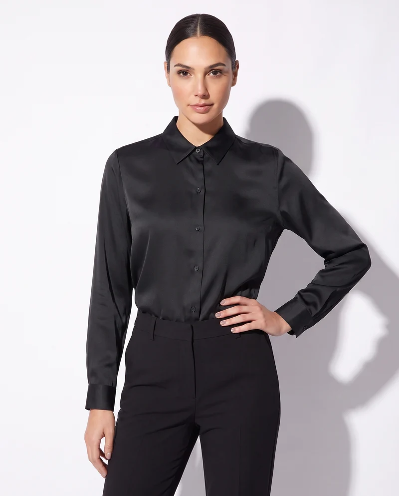 Camicie manica lunga eleganti e versatili - Nero