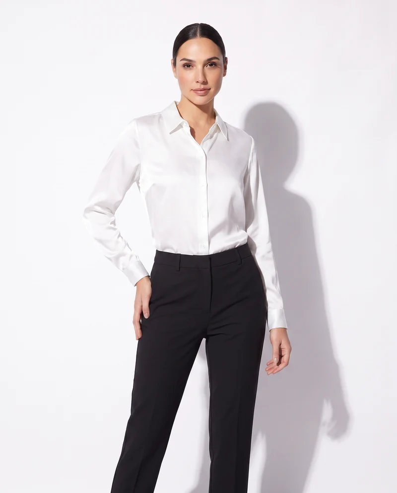 Camicie manica lunga eleganti e versatili - Bianco latte