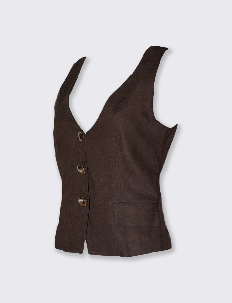 Gilet corto scollo a v per donna - Caffe'