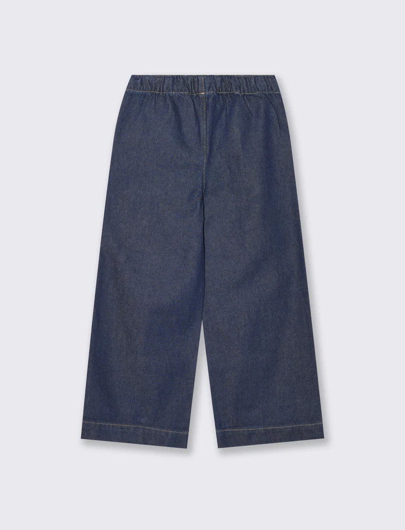 Jeans gamba ampia in denim rock - Denim