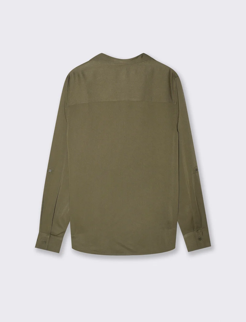 Camicia manica lunga con tasche frontali - Ve.milit.