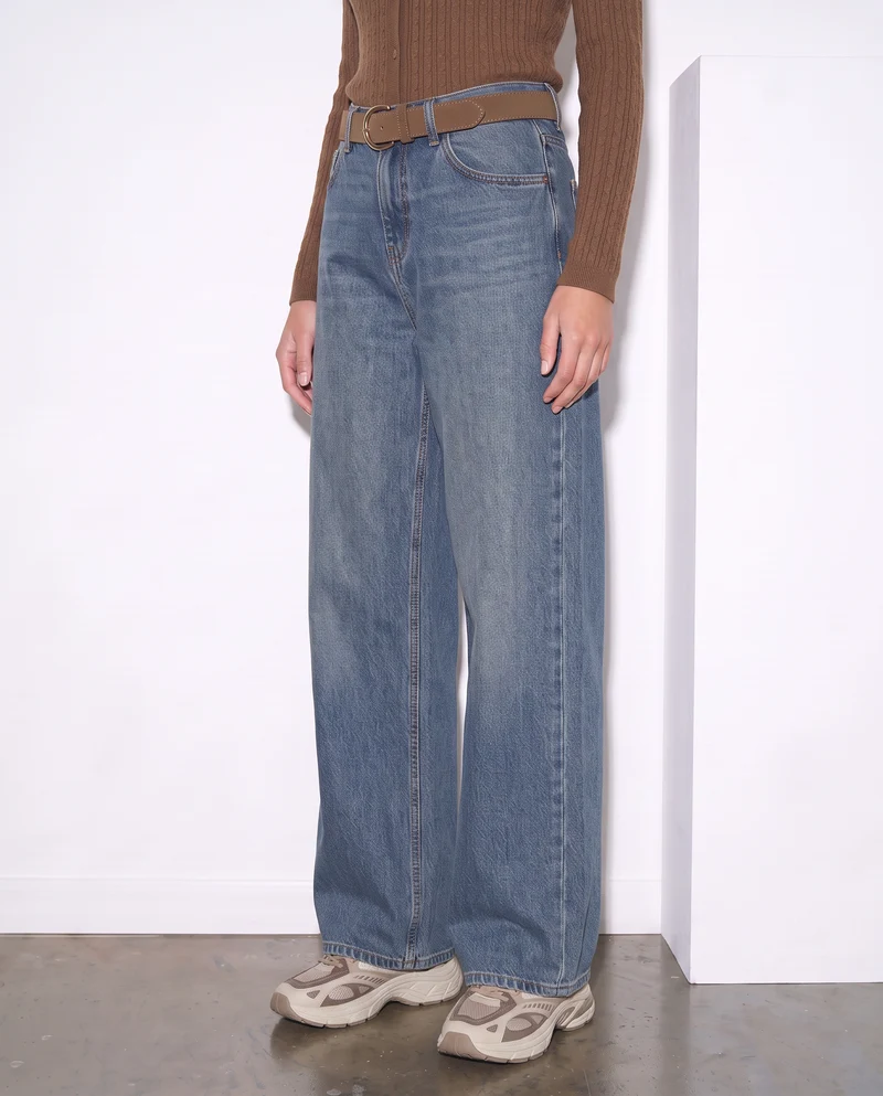 Jeans coulotte wide leg - Denim