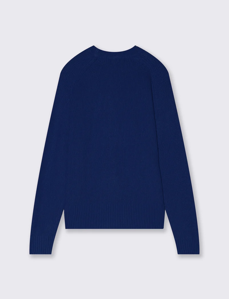 Maglia manica lunga girocollo versatile - Bluette