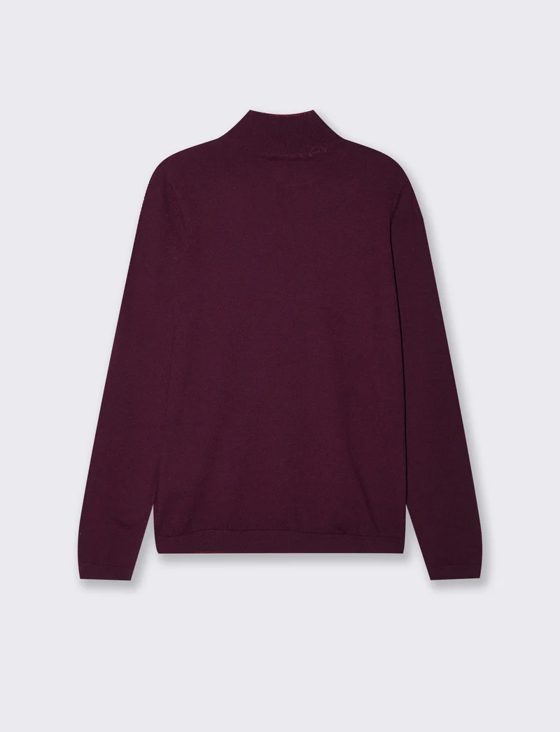 Maglia mezzocollo - Bordeaux
