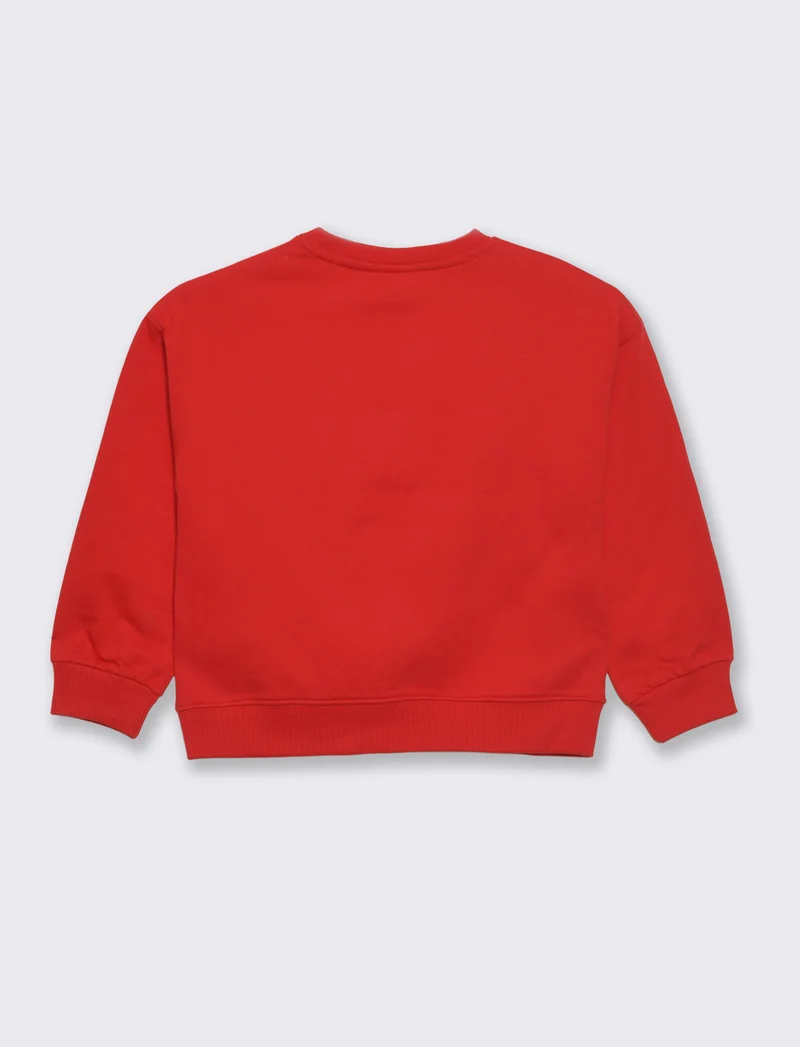 Felpa natalizia Disney Stitch e Angel - Rosso