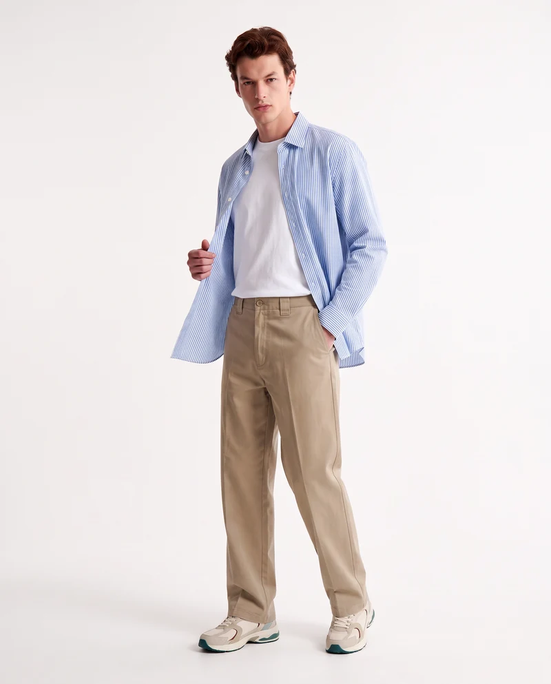 Camicia Formale Elasticizzata Regular Fit - Bluette