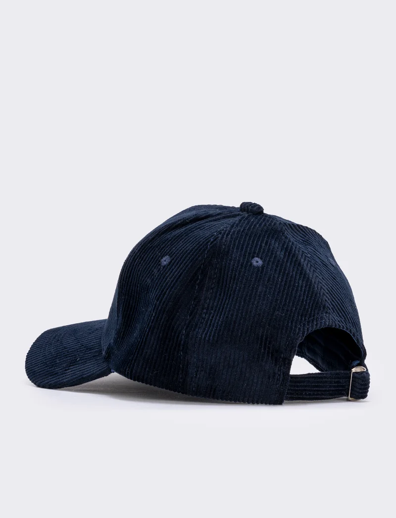 Baseball in velluto a costine uomo - Blu