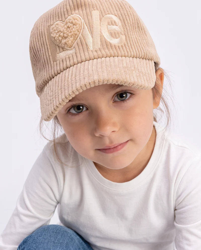 Baseball a coste con scritta distintiva - Beige