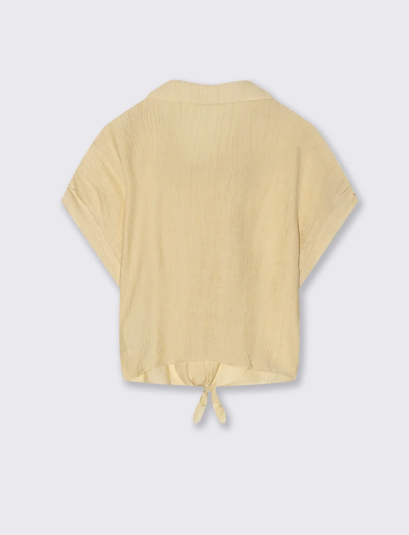 Camicia con nodo - Giallo