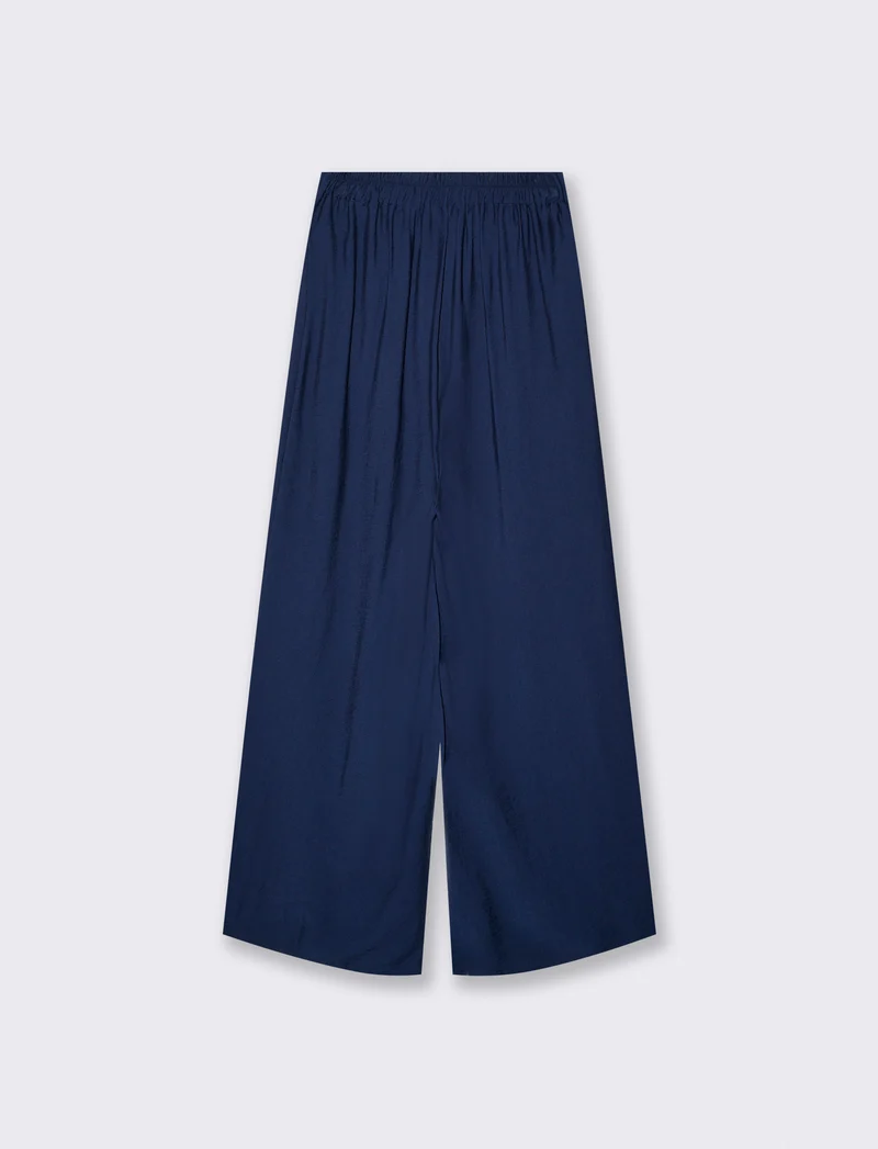 Pantalone palazzo donna vestibilità morbida - Blu