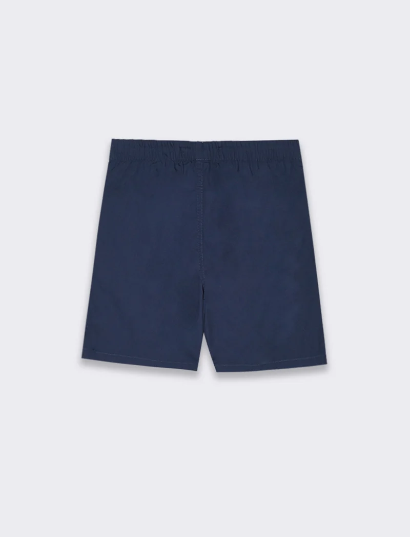 Bermuda in cotone con tagli da bambino - Blu
