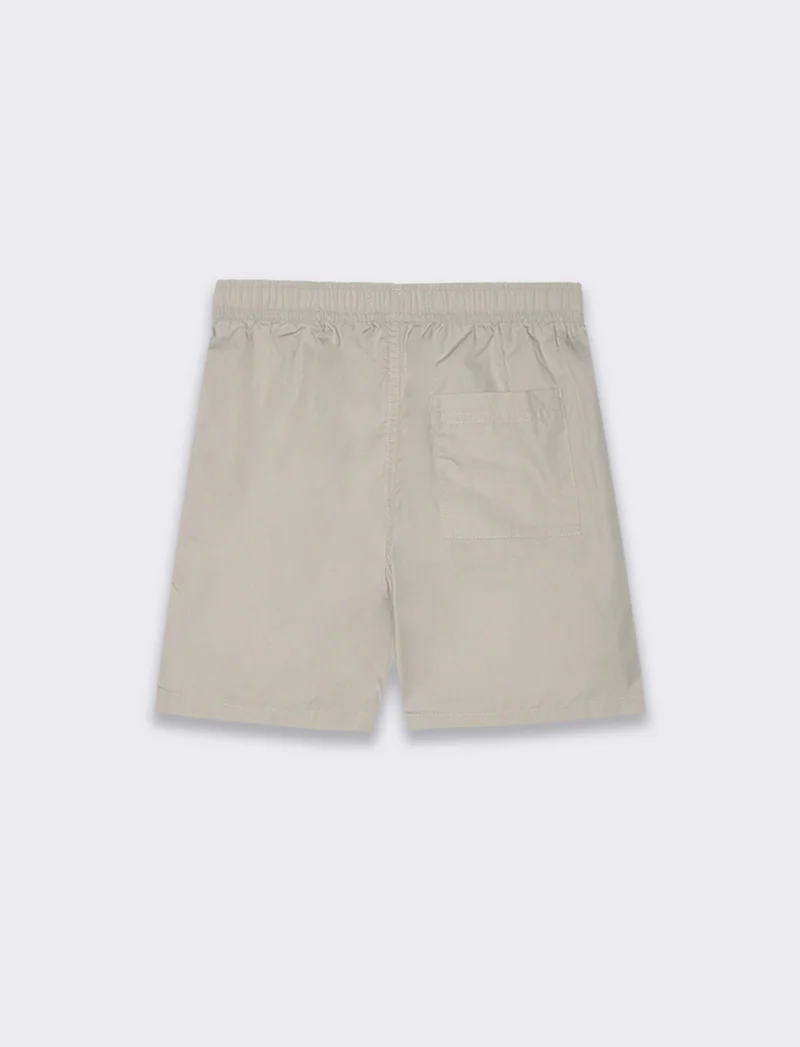 Bermuda in cotone con tagli da bambino - Beige