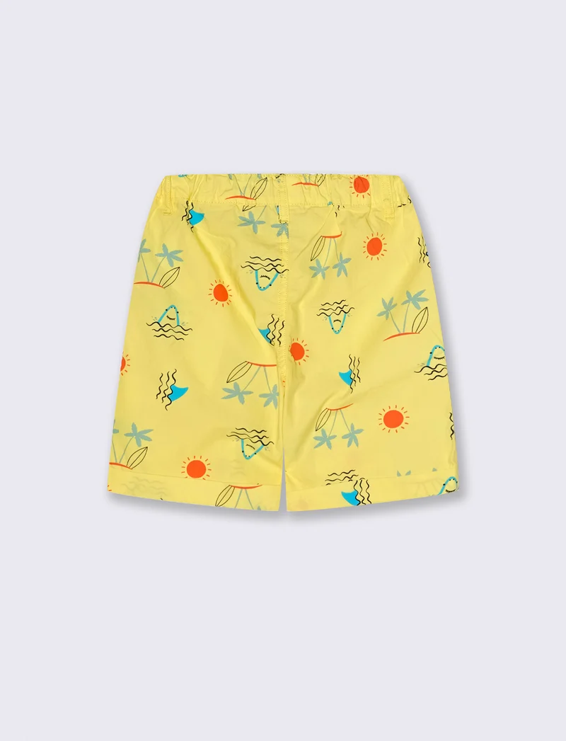 Short stampato da bambino - Giallo