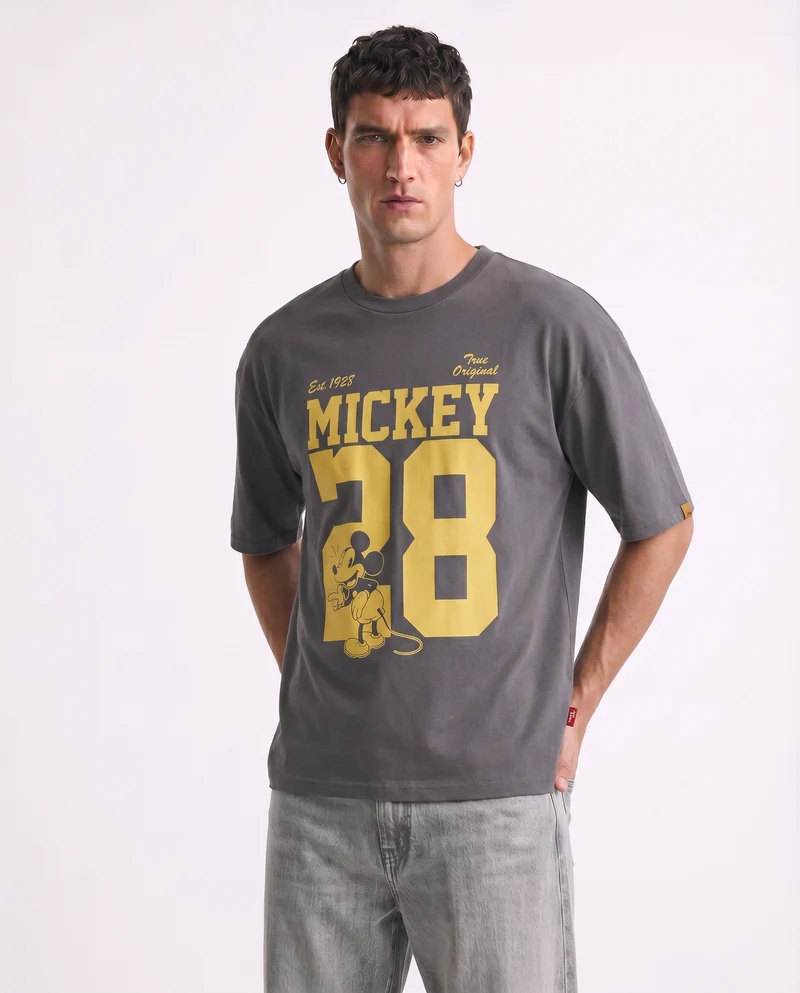 T-shirt Disney girocollo uomo boxy fit - Grigio