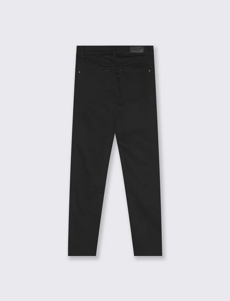 Jeans skinny con vita media ideale - Nero