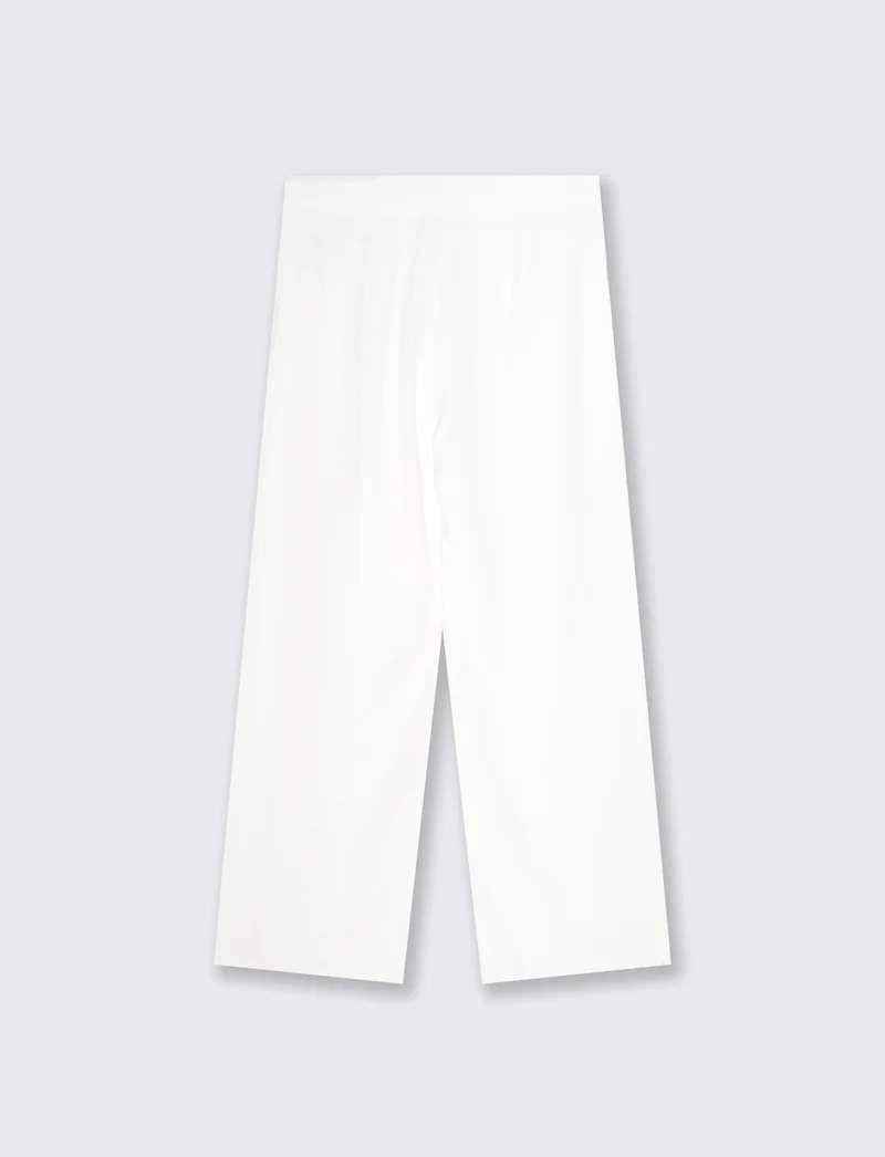 Pantalone Dritto con Pinces - Bianco