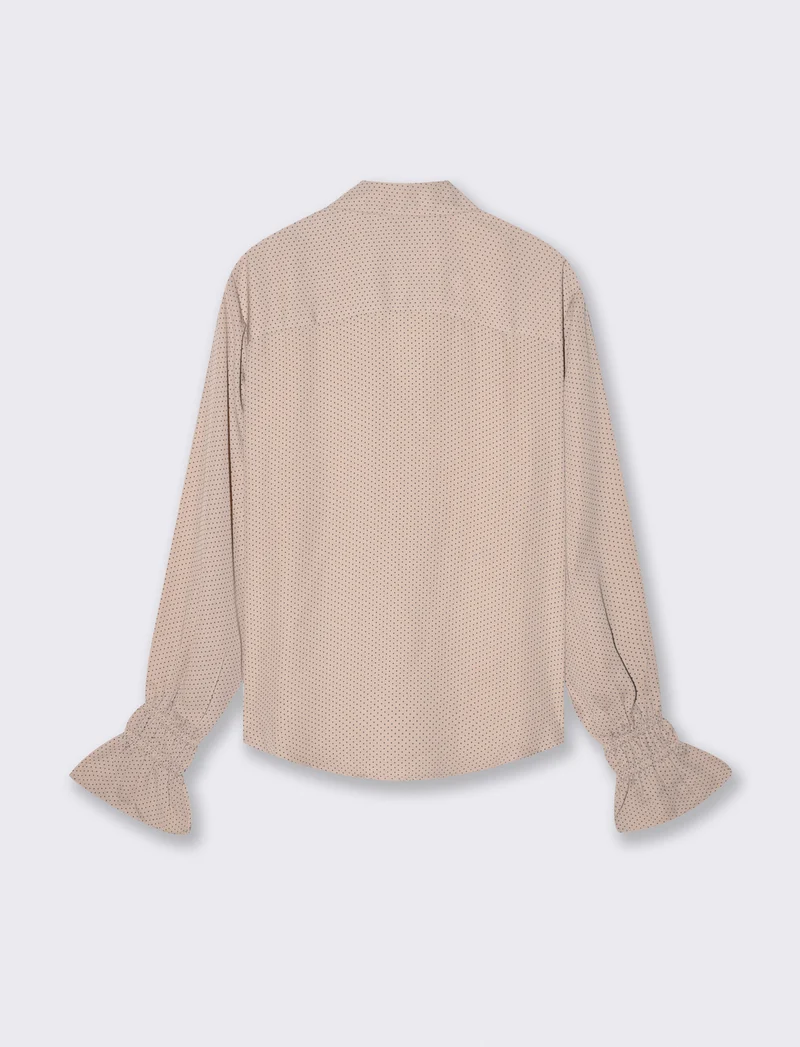 Camicia stampata manica lunga con colletto - var 3
