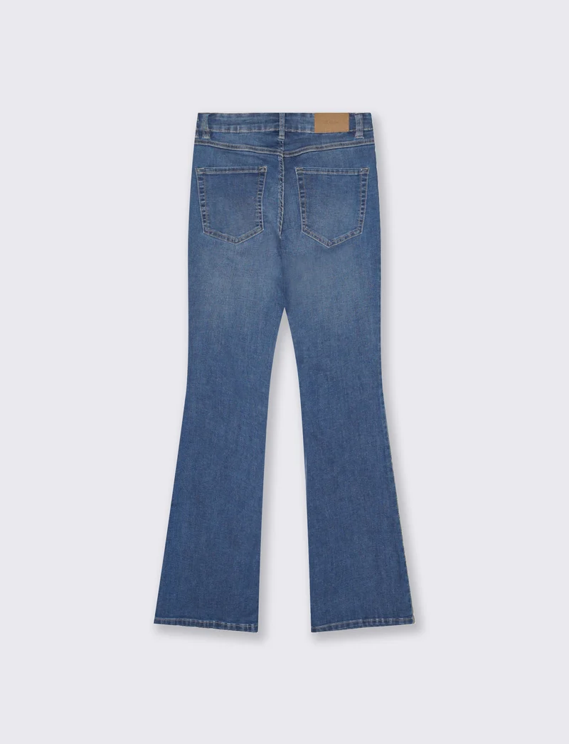 Jeans bootcut 5 tasche regular waist - Denim