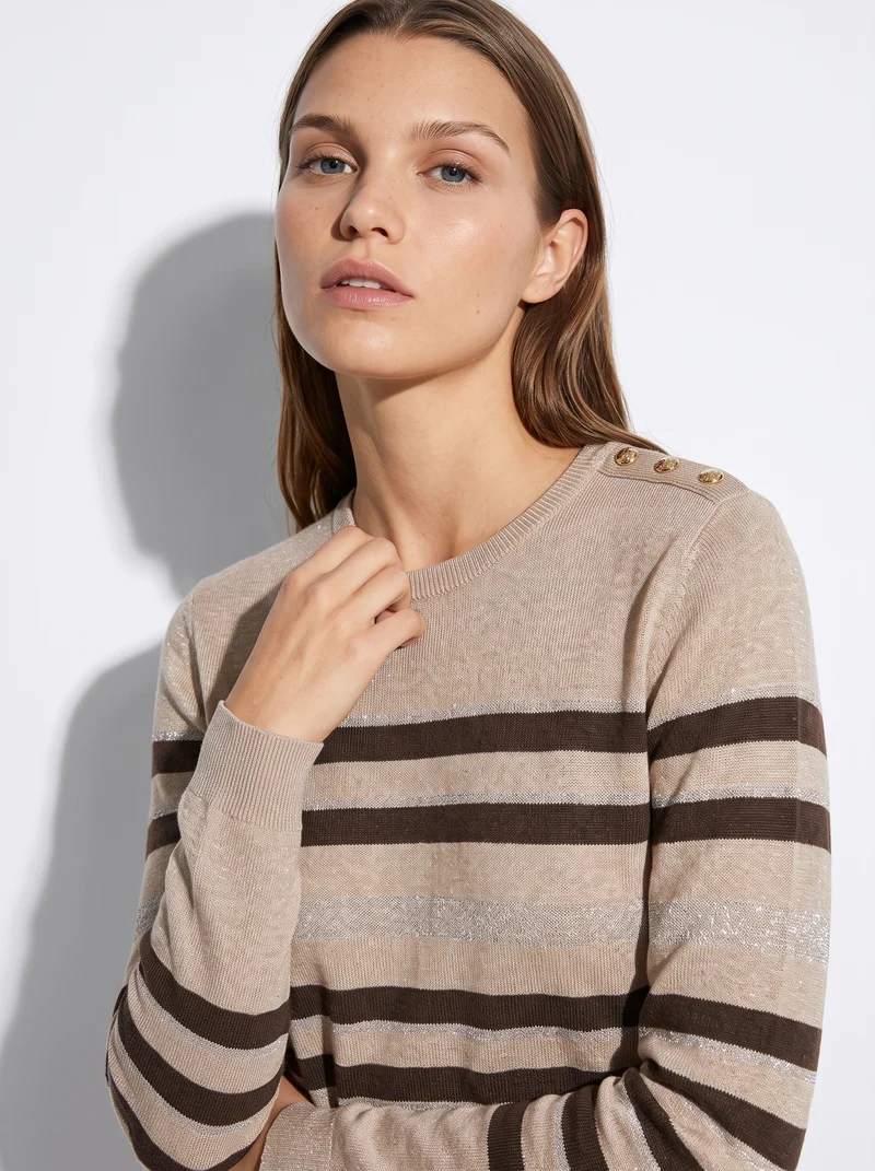 Maglia manica lunga scollo paricollo - var 2