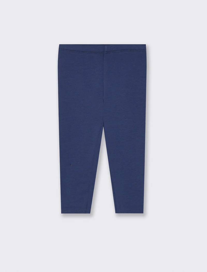 Leggings basici tinta unita versatili - Blu