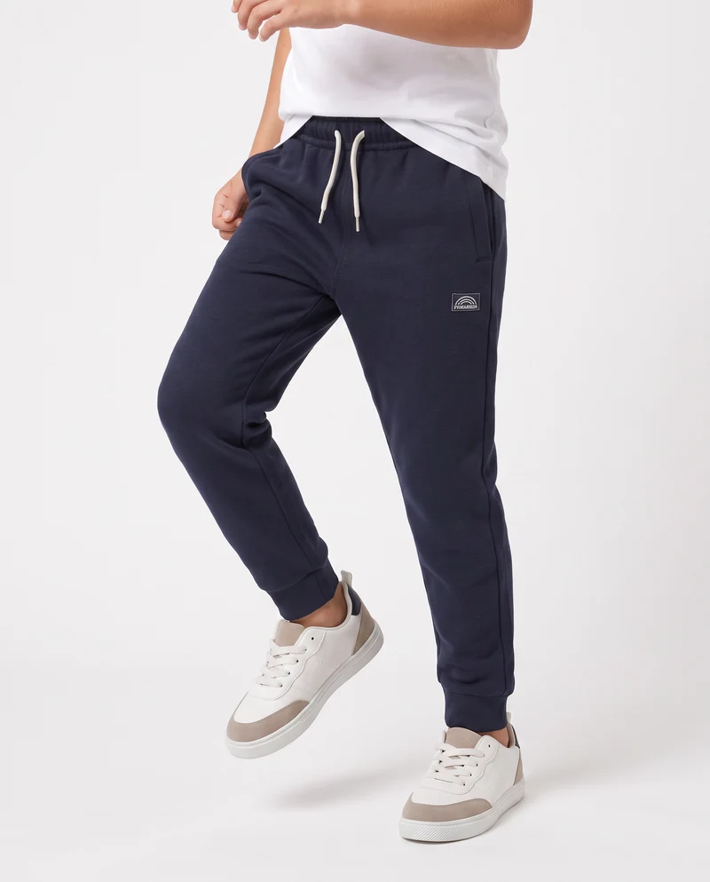 Pantaloni jogger in cotone comfortevoli - Blu