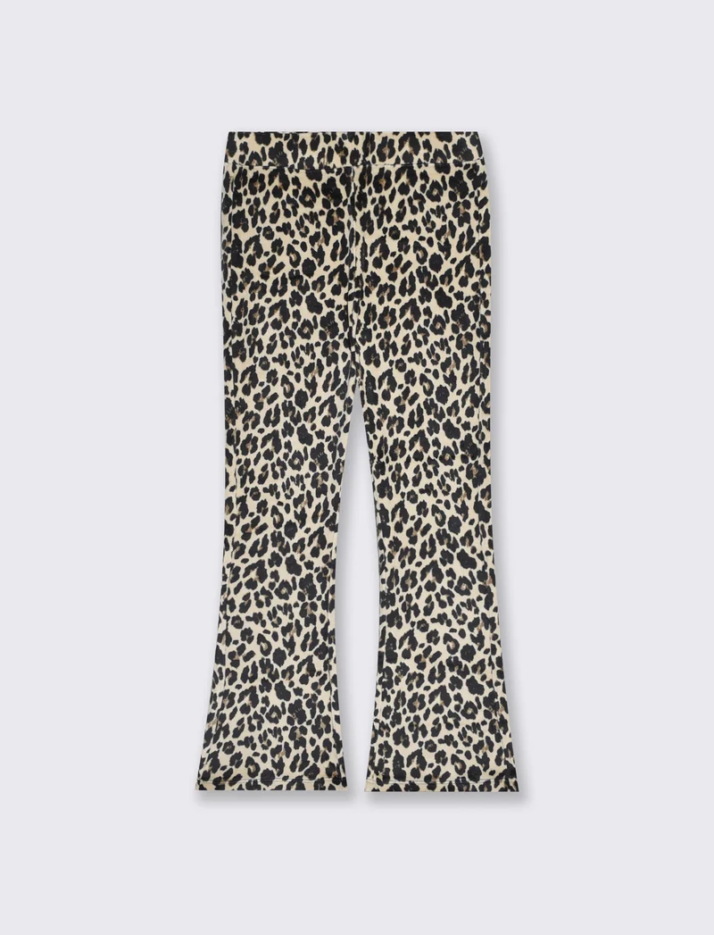 Leggings in ciniglia maculati e a zampa - Maculato