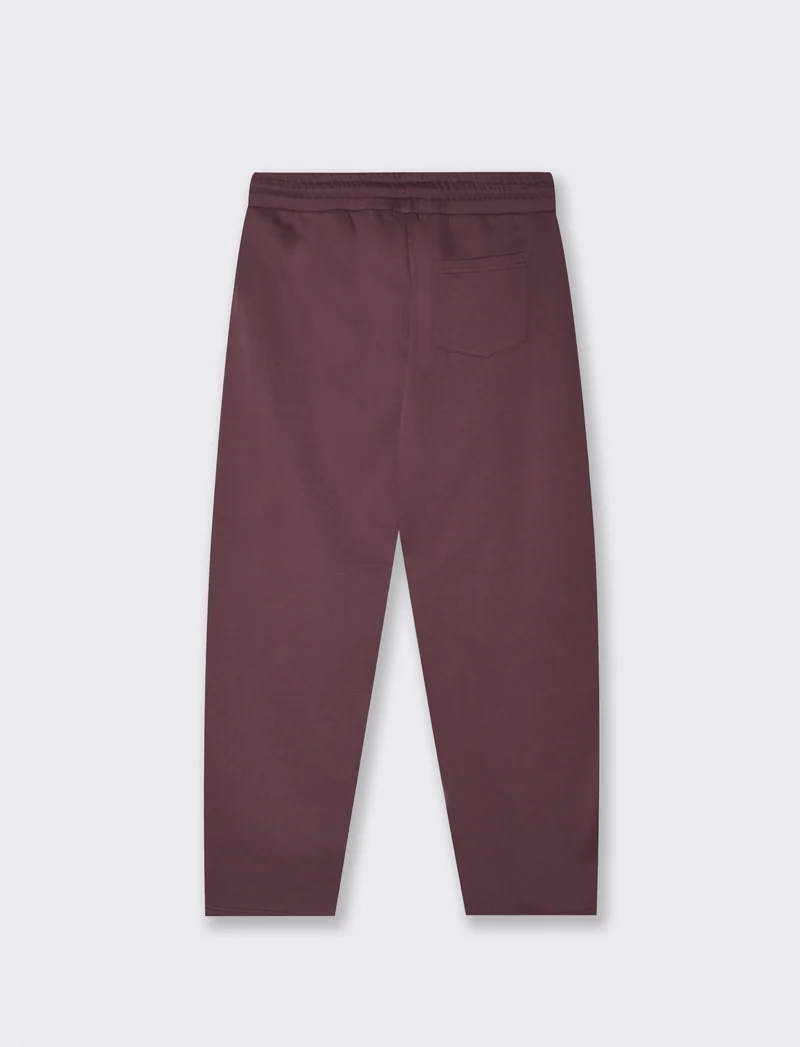 Pantaloni in felpa con vita jogger - Bordeaux