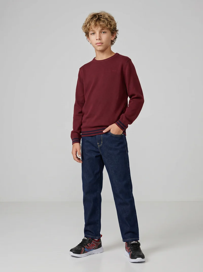 Jeans loose fit 5 tasche blu intenso - Denim