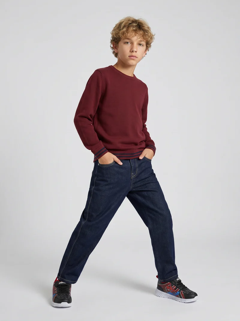 Jeans loose fit 5 tasche blu intenso - Denim